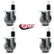 Service Caster 5'' Semi Steel Swivel 1-3/4'' Expanding Stem Caster Set Total Lock Brake, 4PK SCC-EXTTL20S514-SSS-134-4 - alternate 2